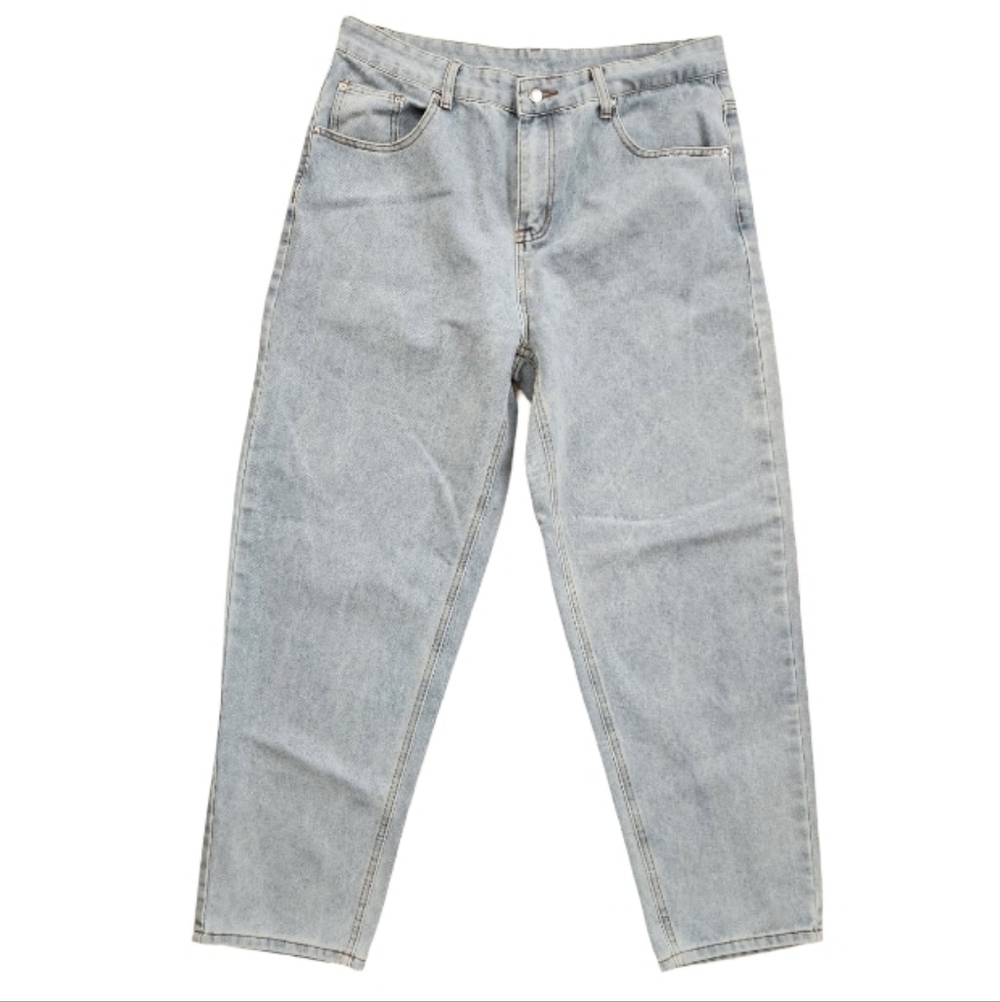 Manfinity Light Wash Straight‎ Leg Jeans Men’s Large Y2K Relaxed Fit Denim